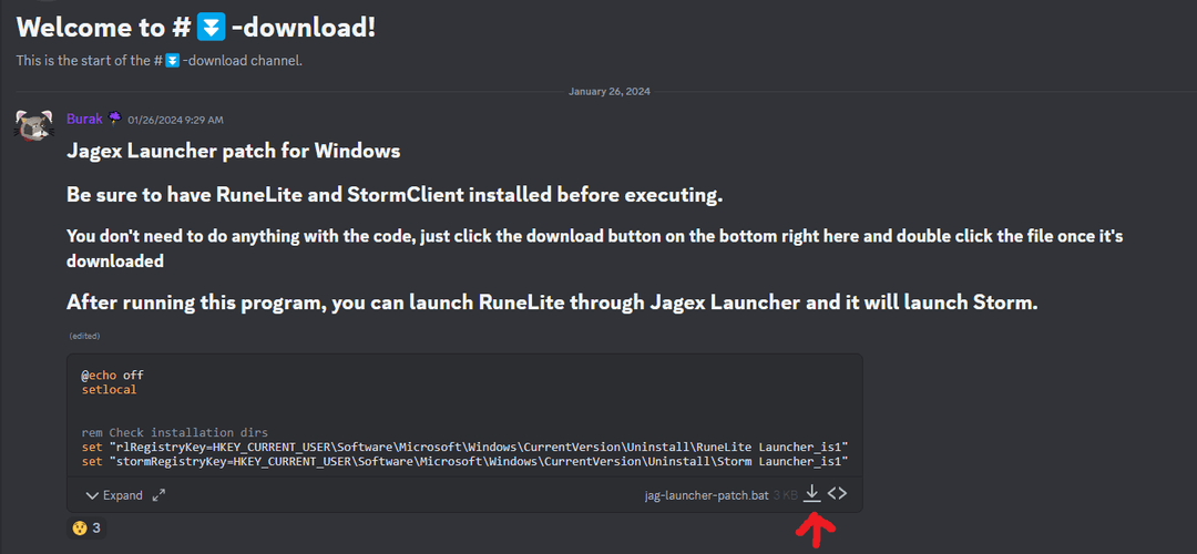 Jagex Launcher patch for Windows